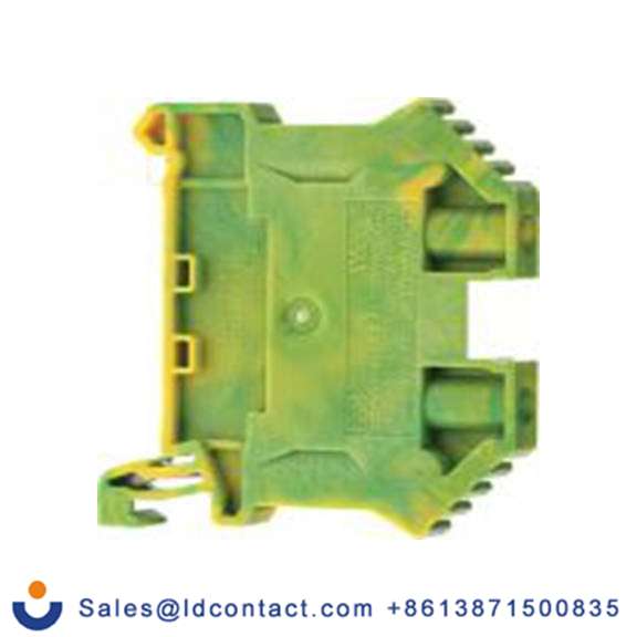 RS PRO,762-2537,1 接地端子排, 4 mm²CSA, 黄色, 绿色, SSL系列 螺钉