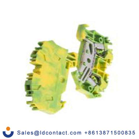 RS PRO,763-7472,1 接地端子排, 4 mm²CSA, 黄色, 绿色, ZSL系列 弹簧夹