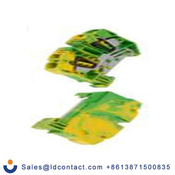 RS PRO,763-7514,1 接地端子排, 600 V, 6 mm²CSA, 绿色, 黄色, ZSL系列 弹簧夹