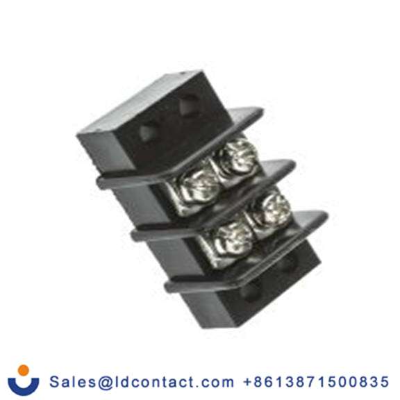 RS PRO,763-8110,隔离端子排, 4p, 9.5 mm间距, 2排 20A, 750 V, 线规12 AWG, 直向