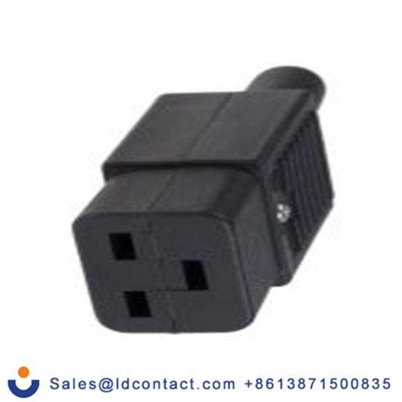 RS PRO,776-9129,C19, 直向 IEC 连接器, 电缆安装, 250 V 母插 16A, EMO系列