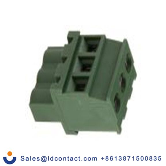 RS PRO,790-0812,3p插拔式接线端子 直向插头, 5.08mm间距, 16A, 300 V, 电缆安装, 螺钉端接, 绿色