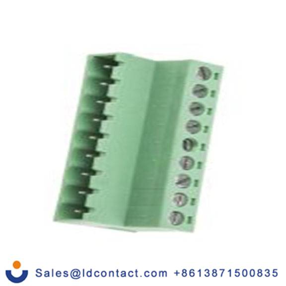 RS PRO,790-0821,9p插拔式接线端子 直向插头, 5.08mm间距, 12A, 300 V, 电缆安装, 螺钉端接, 绿色