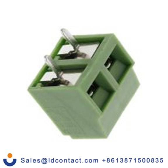 RS PRO,790-1064,PCB端子排, 2p, 5.08mm间距, 16A, 300 V, THT安装, 螺钉端接, 直向, 绿色