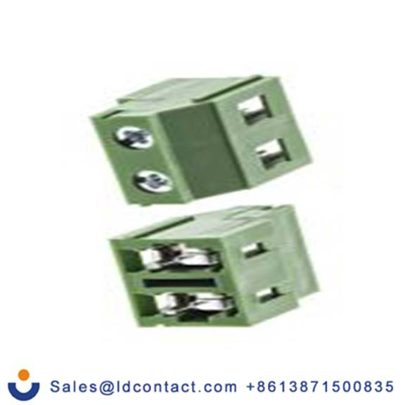 RS PRO,790-1130,PCB端子排, 2p, 7.62mm间距, 25A, 300 V, THT安装, 螺钉端接, 直向, 绿色