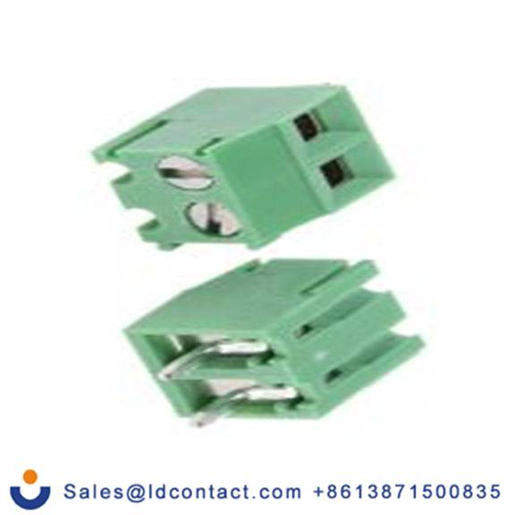 RS PRO,790-1149,PCB端子排, 2p, 3.5mm间距, 10A, 300 V, THT安装, 螺钉端接, 直向, 绿色