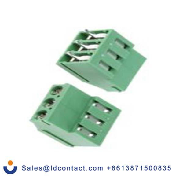 RS PRO,790-1155,PCB端子排, 3p, 5.08mm间距, 25A, 300 V, THT安装, 螺钉端接, 直向, 绿色