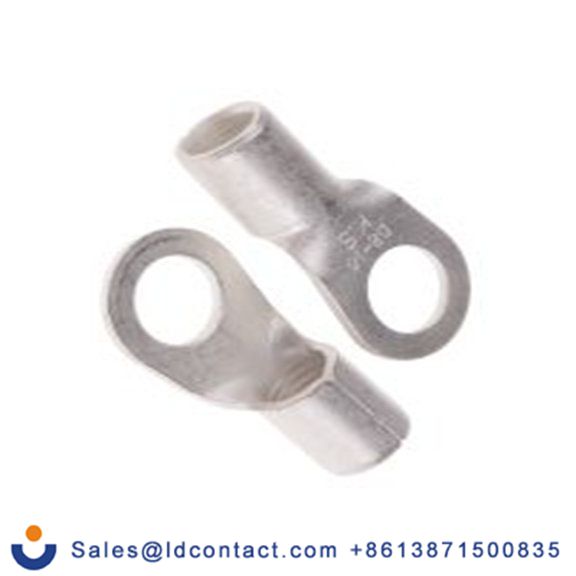 RS PRO,809-2296,非绝缘 铜 环形端子, Φ8.4 mm内环 6 AWG, 8.4 mm螺栓, 灰色 6 AWG, -40 °C至150 °C DRNB系列