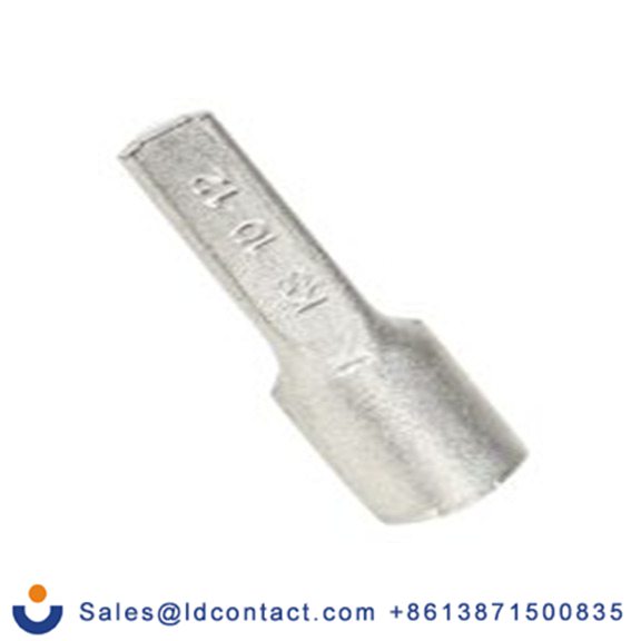 RS PRO,809-2357,针型接线端子, 非绝缘端子镀锡, 针Φ4.3 mmx14 mm长, 银色, 8 AWG, 线最大规格8 AWG