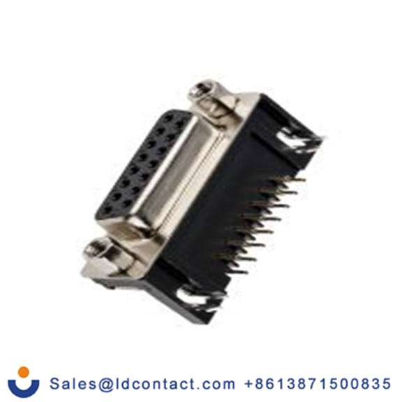 RS PRO,811-7121,15针 D-SUB 直角 2.77 mm间距, 通孔安装 D-sub 连接器, 250 V 母插 107系列 4 至 40 UNC 螺钉锁