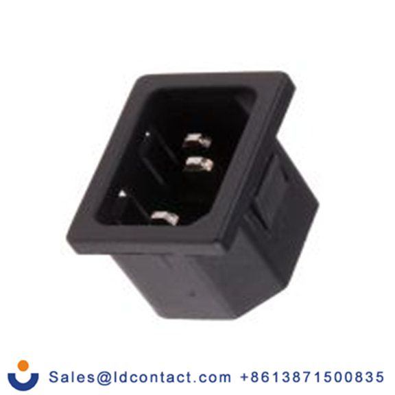 RS PRO,811-7200,C14, 直角 IEC 连接器, 卡入式安装, 250 V 公 15A, EMI系列