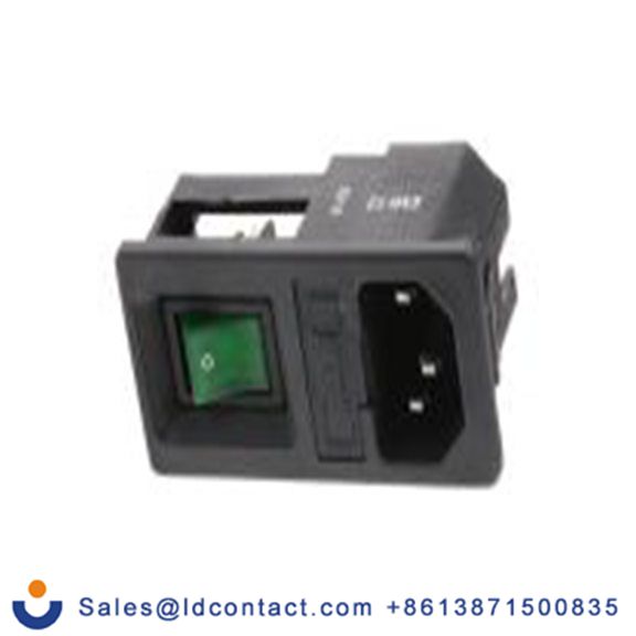 RS PRO,811-7210,C14, 直向 IEC 连接器, 卡入式安装, 250 V 公, 1个 6A 5 x 20 mm保险丝, EMI系列