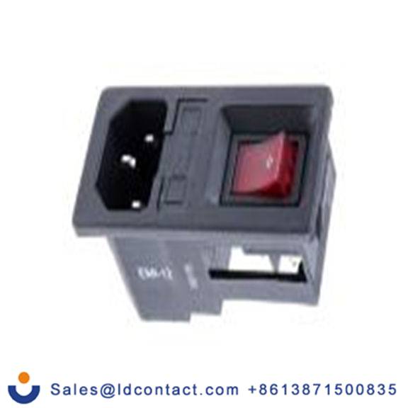 RS PRO,811-7216,C14, 直向 IEC 连接器, 卡入式安装, 250 V 公, 1个 6A 5 x 20 mm保险丝, EMI系列