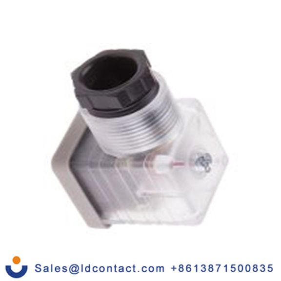 RS PRO,811-8180,带灯电磁阀插头, DIN 43650 A型, 母座, 3P+E, 250 V 直流, 10A, PG11格兰头, 透明