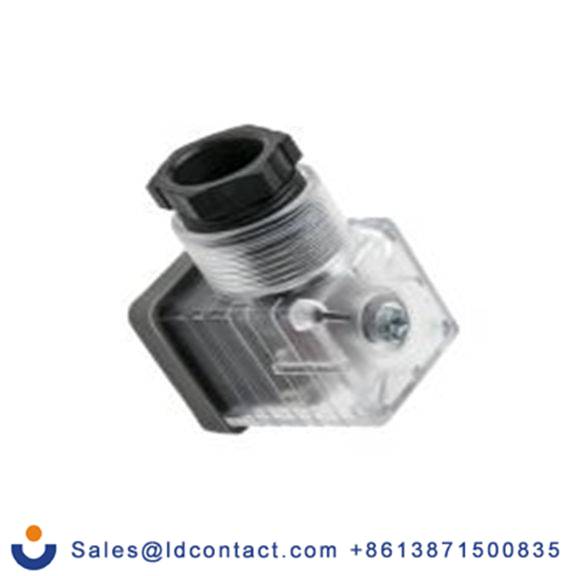 RS PRO,811-8184,带灯电磁阀插头, DIN 43650 A型, 母座, 3P+E, 110 V 交流, 10A, PG11格兰头, 透明