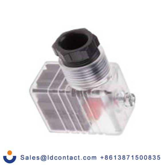 RS PRO,811-8200,带灯电磁阀插头, DIN 43650 B型, 母座, 2P+E, 48 V 直流, 10A, PG9格兰头, 透明