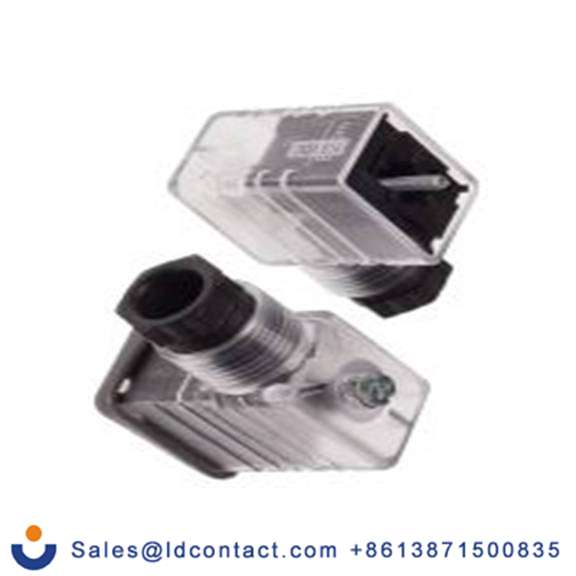 RS PRO,811-8203,带灯电磁阀插头, DIN 43650 B型, 母座, 2P+E, 110 V 直流, 10A, PG9格兰头, 透明