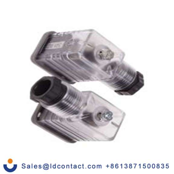 RS PRO,811-8207,带灯电磁阀插头, DIN 43650 B型, 母座, 2P+E, 250 V 直流, 10A, PG9格兰头, 透明