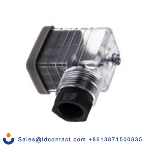 RS PRO,811-8216,带灯电磁阀插头, DIN 43650 B型, 母座, 2P+E, 110 V 交流, 10A, PG9格兰头, 透明