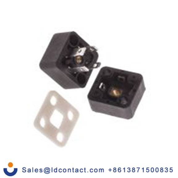 RS PRO,811-8250,电磁阀插头, DIN 43650型, 公插, 3P+E, 250 V 交流, 10A, 黑色