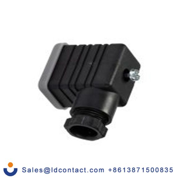 RS PRO,811-8263,电磁阀插头, DIN 43650 B型, 母座, 2P+E, 250 V 交流, 10A, PG9格兰头, 黑色