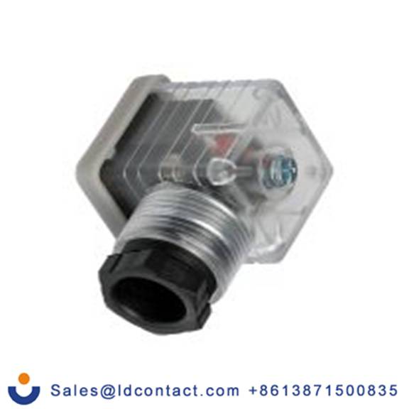 RS PRO,811-8304,带灯电磁阀插头, DIN 43650 A型, 母座, 2P+E, 110 V 直流, 10A, PG11格兰头, 透明