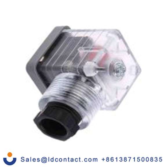 RS PRO,811-8314,带灯电磁阀插头, DIN 43650 A型, 母座, 3P+E, 12 V 直流, 10A, PG9格兰头, 透明