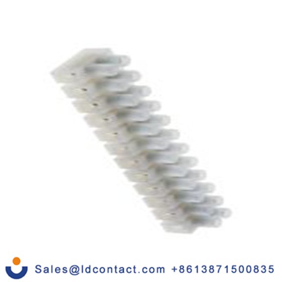 RS PRO,840-7929,非熔断型端子排, 12路, 7.2 mm节距, 450 V 20A, 线规14 AWG, 电缆安装, 天然色 螺钉, ES-V系列