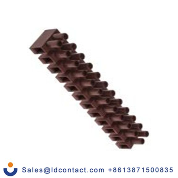 RS PRO,840-7948,非熔断型端子排, 12路, 11.8 mm节距, 450 V 24A, 线规14 AWG, 电缆安装, 暗棕色 螺钉, ES-V系列