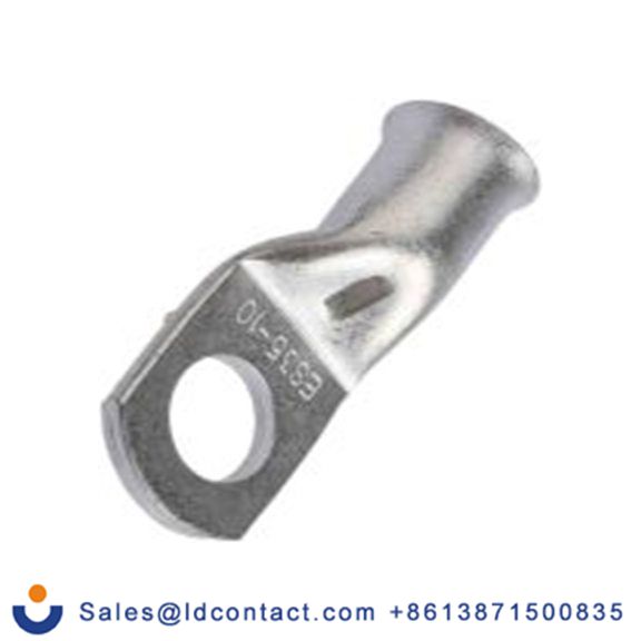 RS PRO,841-7639,非绝缘 铜 环形端子, Φ8.6 mm内环 2 AWG, 10 mm螺栓, 天然色 2 AWG, -30 °C至120 °C