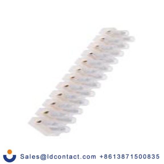 RS PRO,867-0972,非熔断型端子排, 12路, 12 mm节距, 400 V 61A, 线规7 AWG, 电缆安装, 天然色 螺钉