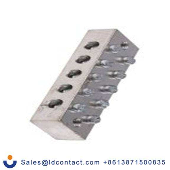 RS PRO,867-1004,5路 接地端子排, CE (BS EN 60998)型, 16 AWG线规, 59.7 mm长 螺钉, 18 mm宽 黄铜外壳