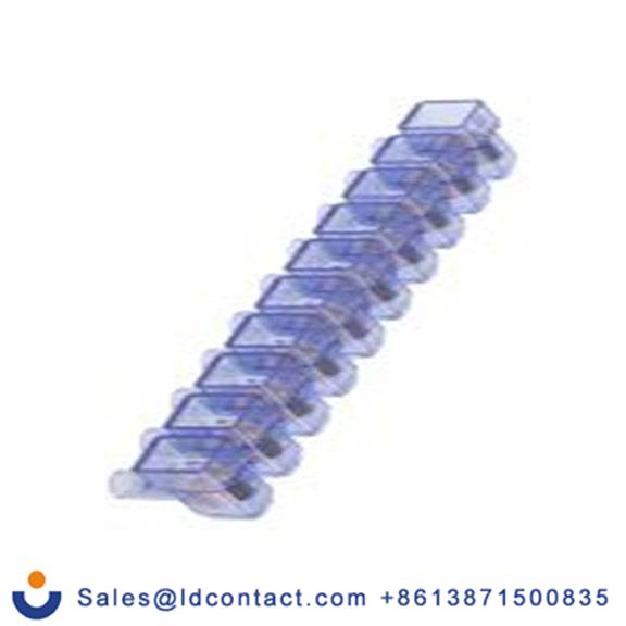 RS PRO,868-0796,非熔断型端子排, 10路, 450 V, 线规4 mm², 面板安装, 透明蓝色 螺钉