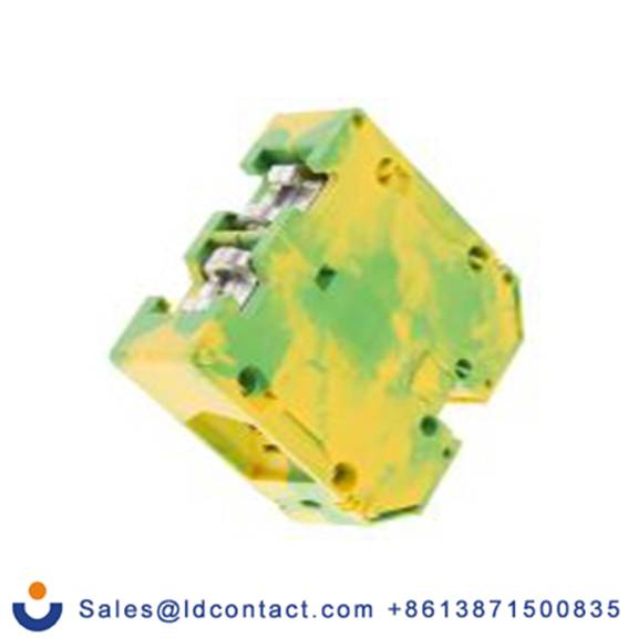 RS PRO,872-4701,2 接地端子排, 10 to 95 mm²CSA, 绿色, 黄色, 17158.2系列 螺钉