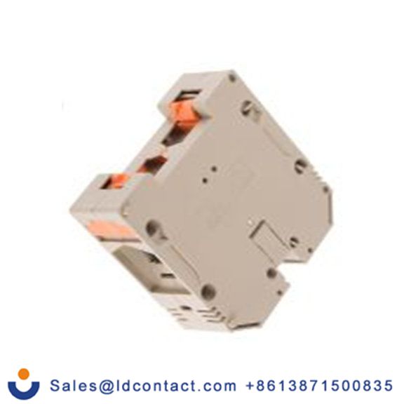 RS PRO,872-4710,2 馈通端子块, 1 kV, 米色, 17161.2系列 螺钉