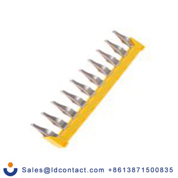 RS PRO,872-4782,SRK 系列、SRKD 系列、SSL 系列、SSLD 系列 10路插入式十字连接器, 铜制, 黄色, 17239.8系列