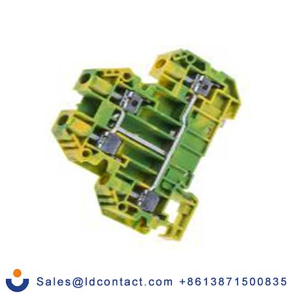 RS PRO,872-4805,2 接地端子排, 8 kV, 0.2 to 6 mm²CSA, 黄色, 绿色, 17187.2系列 螺钉