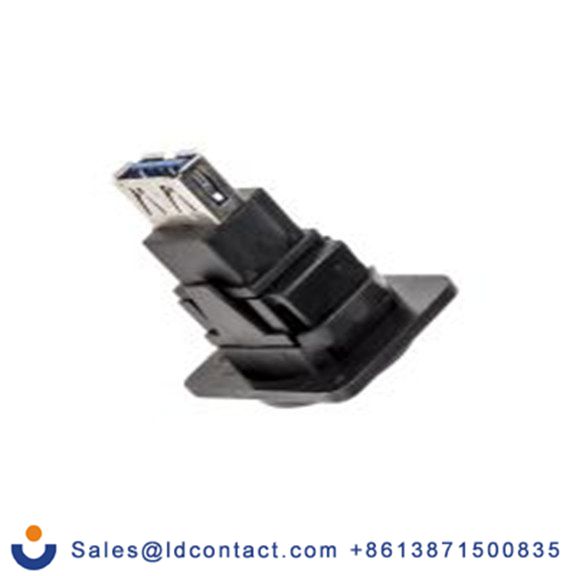 RS PRO,874-1239,USB 连接器, USB B对A型 母插, 1端口, 面板安装 直向 USB 3.0 CP30206NX系列