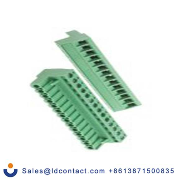 RS PRO,874-4739,14p插拔式接线端子 直向插头, 5mm间距, 15A, 600 V, THT安装, 螺钉端接, 绿色