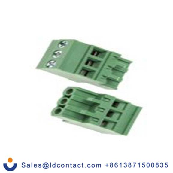 RS PRO,874-4777,3p插拔式接线端子 直向插头, 5mm间距, 15A, 600 V, THT安装, 螺钉端接, 绿色