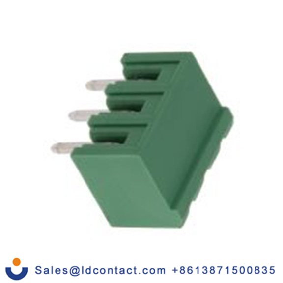 RS PRO,874-4884,3p插拔式接线端子 直角排针, 5.0mm间距, 15.0A, 600.0 v, THT安装, 焊接端接