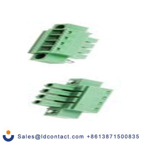 RS PRO,874-5076,4p插拔式接线端子 直向插头, 3.81mm间距, 14A, 320 V, THT安装, 螺钉端接, 绿色