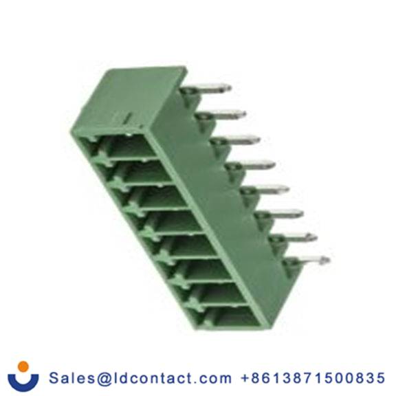 RS PRO,874-5234,8p 1排 可插式端子块 直角, 3.5 mm间距, 300 V, 通孔安装 覆盖 155系列