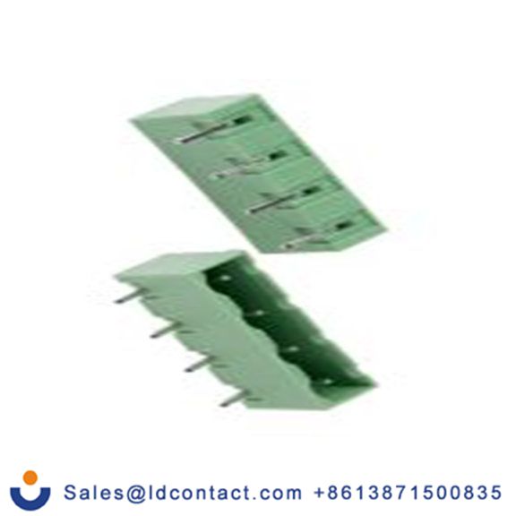 RS PRO,874-5417,4p插拔式接线端子 直角排针, 7.62mm间距, 15.0A, 750.0 v, THT安装, 焊接端接