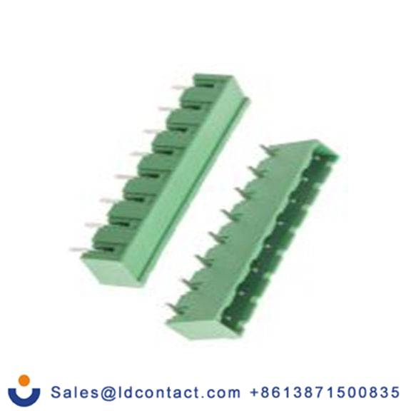 RS PRO,874-5420,8p插拔式接线端子 直角排针, 7.62mm间距, 15.0A, 750.0 v, THT安装, 焊接端接