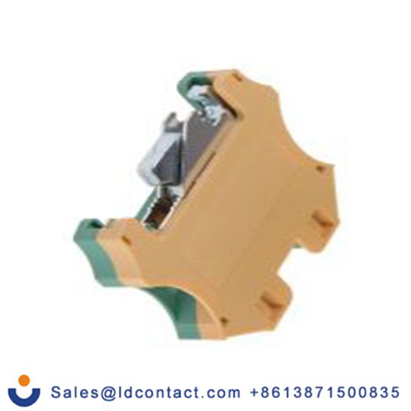 RS PRO,878-7550,2路 接地端子排, DIN 导轨型, CSA 1.5 to 10 mm², 8 kV, 16/6 AWG线规, 56.7 mm长 螺钉, 46 mm宽, 黄色, 绿色 