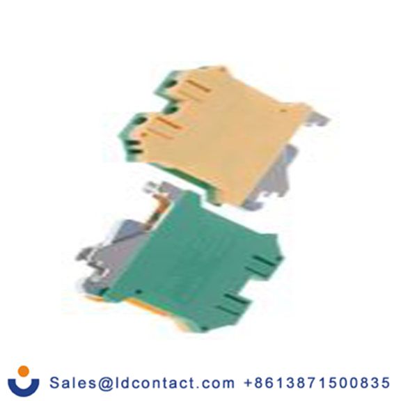 RS PRO,878-7562,2路 接地端子排, DIN 导轨型, CSA 0.2 to 2.5 mm², 600 V, 26/12 AWG线规, 42.8 mm长 螺钉, 45.3 mm宽, 黄色