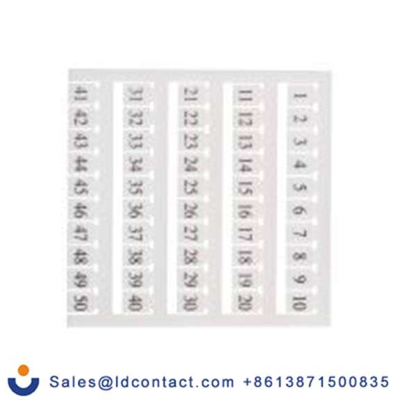 RS PRO,878-7590,标记接线片, 用于螺钉夹接线端子, W5系列