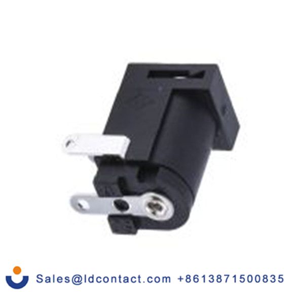 RS PRO,884-0957,DC插座 直流插座, 直角 2A, 16.0 V, 面板安装, 长15.2 mm, 2 mm引脚, 镀镍触芯, FC68147系列