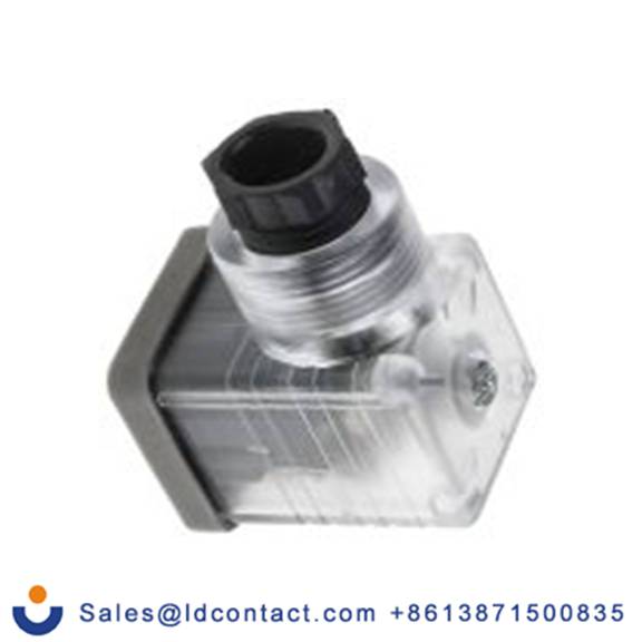 RS PRO,896-2063,带灯电磁阀插头, DIN 43650 A型, 母座, 2P+E, 230 V 交流, 10A, PG9格兰头, 透明